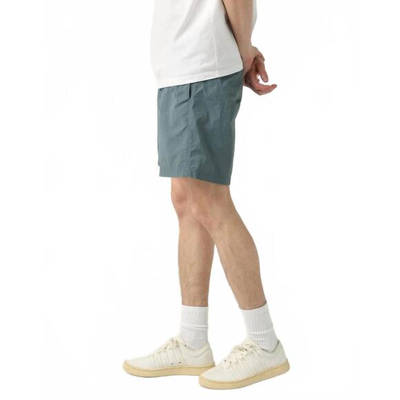 NEW CORRIDOR nylon pull-on shorts in slate - Picture 2 of 3